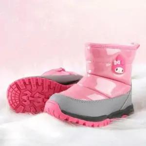 캐릭터신발 귀여운 마이멜로디 부츠 니트 여성 발볼넓은 겨울방한