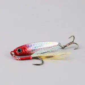 레인보우 어비늘 패턴 메탈지그 5p세트 낚시 지깅 케이스 낚시 훅