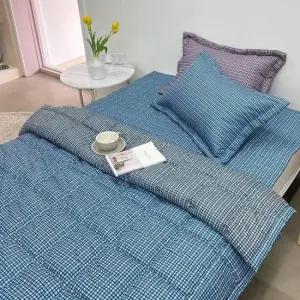 이불세트 체크 마이크로화이바 슈퍼싱글 차렵이불 침구세트