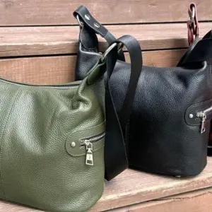 여성가방 여성 소가죽 호보백 크로스 가방 숄더백 블랙