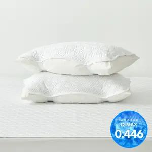 플라이토 HR 3중직 밴딩 냉감 베개덮개 2장(50X70)