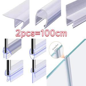 2개 PVC 욕실 샤워 스트립 실링 스크린 도어용 4 6mm 유리 씰 틈새 밀봉 액세서리 홈 인테리어