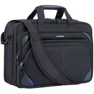 KROSER 노트북 가방 17.3인치 프리미엄 서류 가방, 확장형 숄더 메신저백 내구성 있는 컴퓨터 케이스