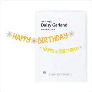 플라워 가랜드 인테리어 장식 생화 모양 파티 데코