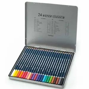 수채화용 색연필 24색 아트 연필 그림 그리기용 색연필24색
