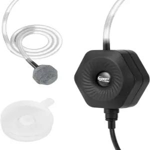 하이거 콰이어트 미니 소형 수족관 에어 펌프 베타 어항 버블러 산소 폭기 스톤 튜브 흡입 컵 포함 0.5-15