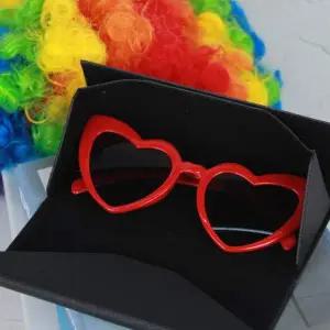뿔테 인싸 하트 선글라스 안경 레드
