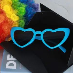 뿔테 인싸 하트 선글라스 안경 블루