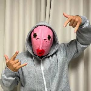 핑크 물고기 얼굴 가면