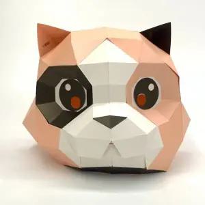 가면만들기 3D 입체 종이가면 고양이