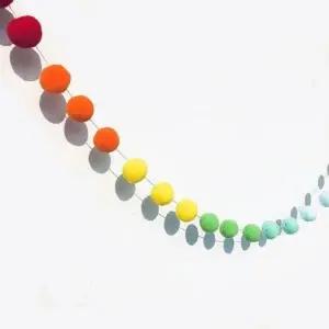 레인보우 볼 가랜드