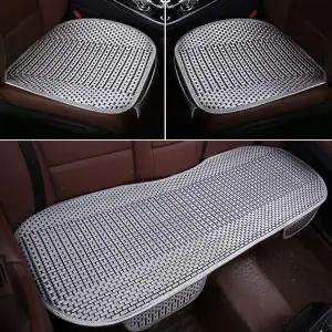 자동차방석 B3B4J9X5 차량시트방석 통풍쿨방석 실버 풀세트