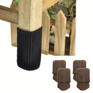 4Pcs 의자 다리 양말 천 장갑 바닥 보호 뜨개질 가구 피트 보호대