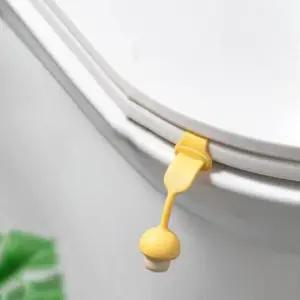 변기손잡이 예쁜 버섯 변기 손잡이 고리형 실리콘 위생 변기클립