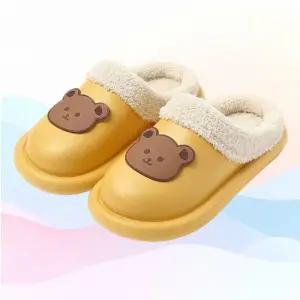 [라일리] Rly 곰돌이 털 슬리퍼 사무실 안감 털신 캐릭터 방한