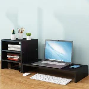 1단모니터받침대 수납장세트