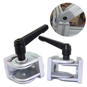 다이 트 아연 합금 피벗 커넥터 코너 힌지 알루미늄 프로파일 피팅 직각 30 40