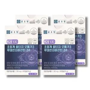 종근당 20100 초임계 알티지 오메가3 루테인지아잔틴 24 1100mg 30 캡슐 4박스 /wb