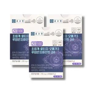 종근당 20100 초임계 알티지 오메가3 루테인지아잔틴 24 1100mg 30 캡슐 3박스 /wb
