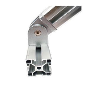 1개 /3030/4040/4545 아연 합금 리빙 힌지 알루미늄 프로파일 피팅 직각 플렉시블 피벗 커넥터