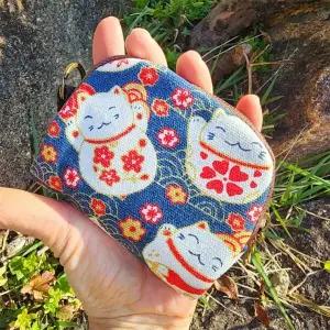 귀여운 일본 고양이 동전지갑 파우치 미니 손지갑