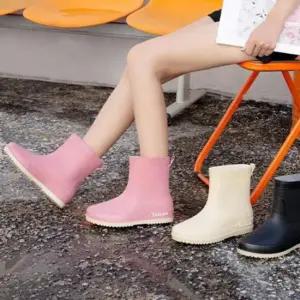 [라일리] Rly PVC 방수 여름 장화 미끄럼방지 발목 첼시 레