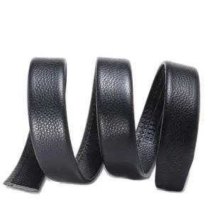 [하프클럽/]남성벨트 심플핏 자동버클 교체용 가죽 벨트띠 수선 허리띠