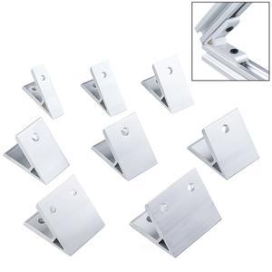 4Pcs 45도 3030 4040 4545 5050 6060 8080 알루미늄 프로파일 3D 프린터 부품 용 코너 앵글 브래킷 연결