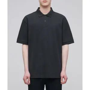 무신사스탠다드 릴렉스 핏 피케 폴로 셔츠 다크 그레이 1715702