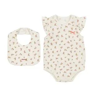 [압소바](광주신세계)(26년 S/S 출산.백일선물) 도티슬림무소바디슈트((턱받이))(크림)//A1310625