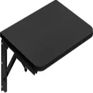 후브로 접이식 테이블 철제 브래킷이 있는 벽걸이 플로팅 데스크 작은 공간용 드롭 주방 세탁실 가정