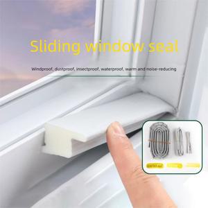 창문용 플라스틱 스틸 슬라이딩 도어 밑단 및 외부 내부 중간 틈새용 씰 스트립 세트