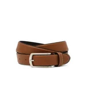 헤지스 액세서리 남성 25SS WUBE5E022W1 스테디셀러 브라운 단색 소가죽 벨트22452329142343825