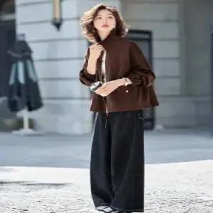 여사친 캐주얼 가을 세무 재킷 숏 트렌치 오버사이즈 코트 트렌치코트 빅 1PICK3