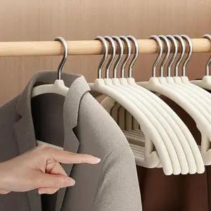 [JHQST3MY_52CM]논슬립 벨벳옷걸이 어깨뿔방지 바지행거 (30063163A)