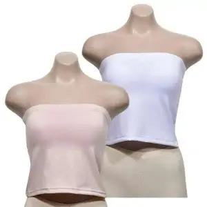 패드 탈착 오프숄더 튜브탑 브라