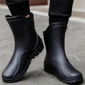 미들 장화 웨이브 레인 부츠 방수 편한 신발 장마