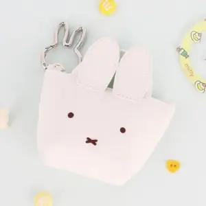 캐릭터 미피 미니 파우치 키링 화이트 카라비너 동전지갑 화장품 소품 케이스