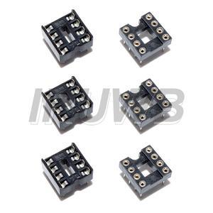 20개 2.54MM DIP IC 소켓 어댑터 솔더 타입 커넥터 원형 구멍 사각형 8핀