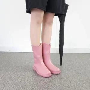 장마철신발 여성 장화 미들 중목 레인부츠 패션장화