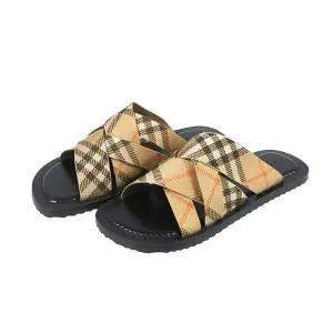 버버리 체크 파빌리온 남성 슬리퍼 / 8106987