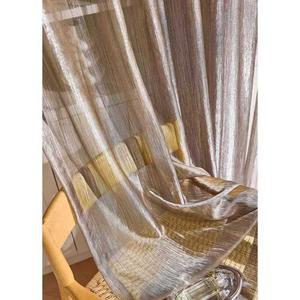 거실용 쉬폰 커튼 황금색 창문 스크린 분위기 연출