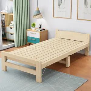 접이식 나무 침대 1인용 평상형 단단한 원목 베드 폴딩 마루
