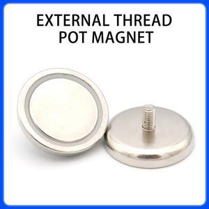 C8 ~ C60  외부 스레드 냄비 마그네틱 자석 철 치아 자기 흡입 컵 나사베이스 DIY 홈 교육