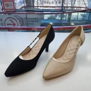 엘칸토 HC09 여성 보석장식 쿠션UP 펌프스 (블랙/베이지) LCWD64U613-4