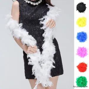 깃털목도리 할로윈 의상 파티 무대 소품 장기자랑 행사용