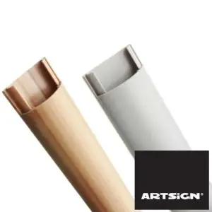 중형 반달 전선 몰딩 38mm 1M 2P 배선정리 전기선 케이블 커버