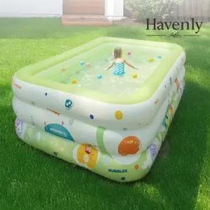 헤이븐리 원터치 물놀이 오션 4.6m 3층 접이식 간이수영장 대형 야외 수영장 정원 베란다 파티용 워터파크