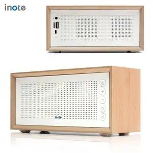 아이노트 포터블 우드 블루투스 스피커 라디오 BT-V3 화이트