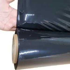 1롤 흑색 블랙 공업용 랩 포장용 스트레치 필름 국산 Stretch wrap film